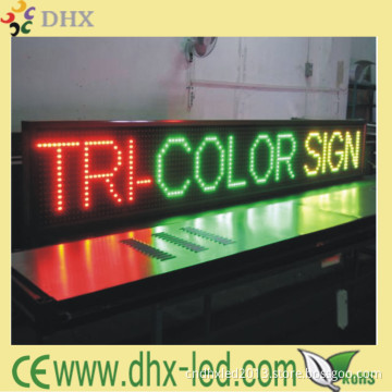 P16 Semi-Outdoor Tri-Color LED Sign Display Screen